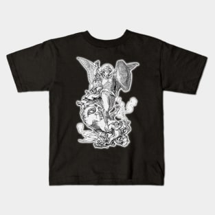 Saint Michael Archangel Kids T-Shirt